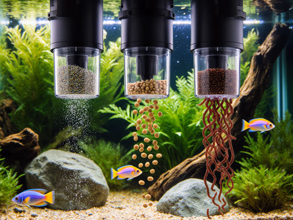 Fish Feeder Mechanisms: Match to Your Food Type